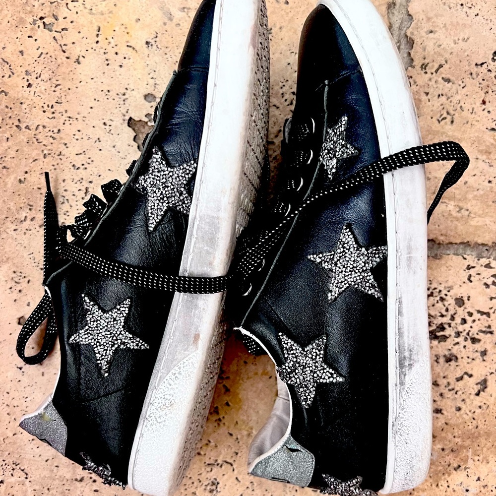 Bibi Lou embellished distressed sneakers